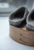 Hemskor - Wool felted slippers Grey