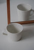 Katsufumi Baba - Matte White Porcelain Coffee Mugs