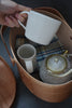 Katsufumi Baba - Matte White Porcelain Coffee Mugs