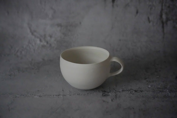 Katsufumi Baba - Matte White Porcelain Soup Mug