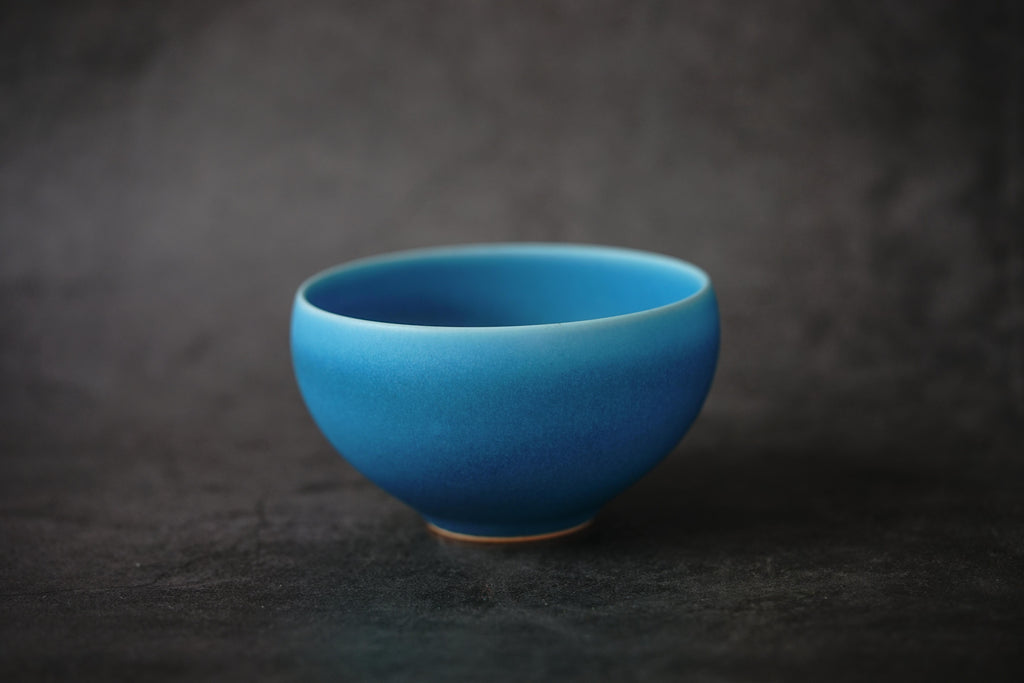 Kazuhito Azuma - Turquoise Round Bowl